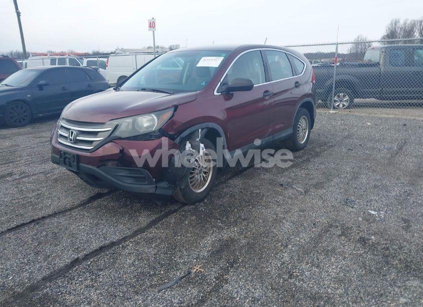 Photo 2 of 2013 Honda Cr-v LX (VIN 5J6RM4H36DL031592)