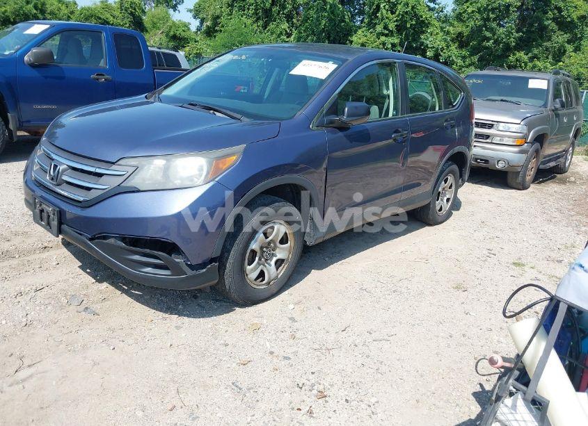 Photo 2 of 2012 Honda Cr-v LX (VIN 5J6RM4H37CL059528)