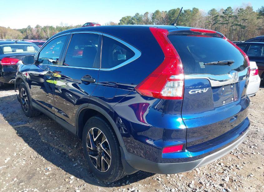 Photo 3 of 2016 Honda Cr-v SE (VIN 5J6RM4H4XGL037957)