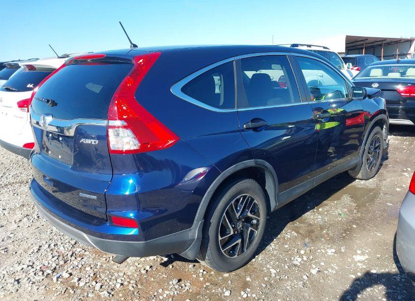 Photo 4 of 2016 Honda Cr-v SE (VIN 5J6RM4H4XGL037957)