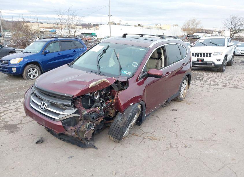 Photo 2 of 2014 Honda Cr-v EX-L (VIN 5J6RM4H71EL090151)