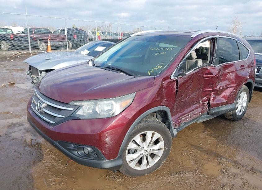 Photo 2 of 2014 Honda Cr-v EX-L (VIN 5J6RM4H76EL070400)