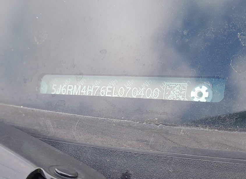 Photo 9 of 2014 Honda Cr-v EX-L (VIN 5J6RM4H76EL070400)