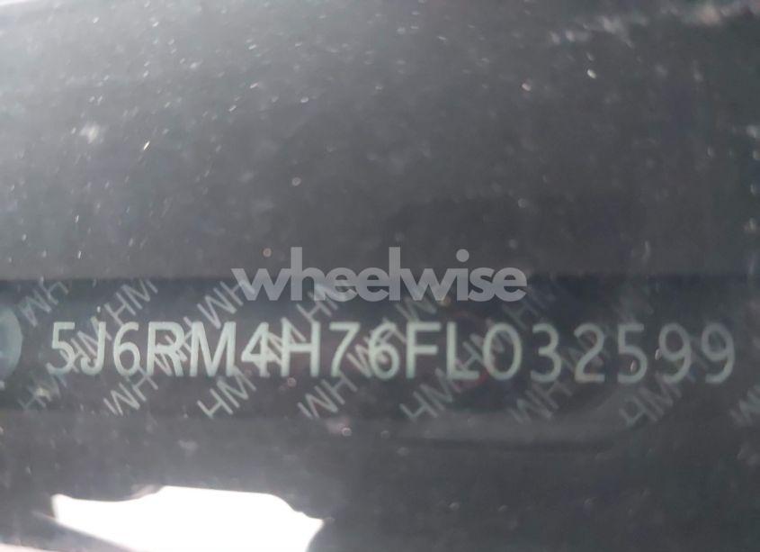 Photo 9 of 2015 Honda Cr-v EX-L (VIN 5J6RM4H76FL032599)