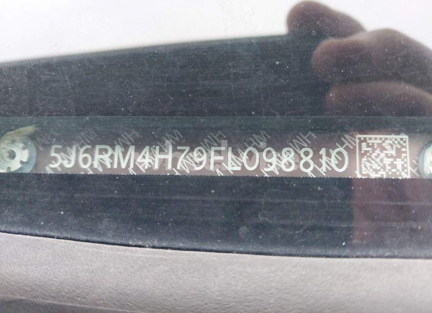 Photo 9 of 2015 Honda Cr-v EX-L (VIN 5J6RM4H79FL098810)