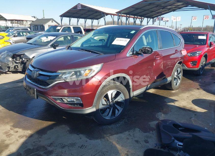 Photo 2 of 2016 Honda Cr-v TOURING (VIN 5J6RM4H99GL118167)