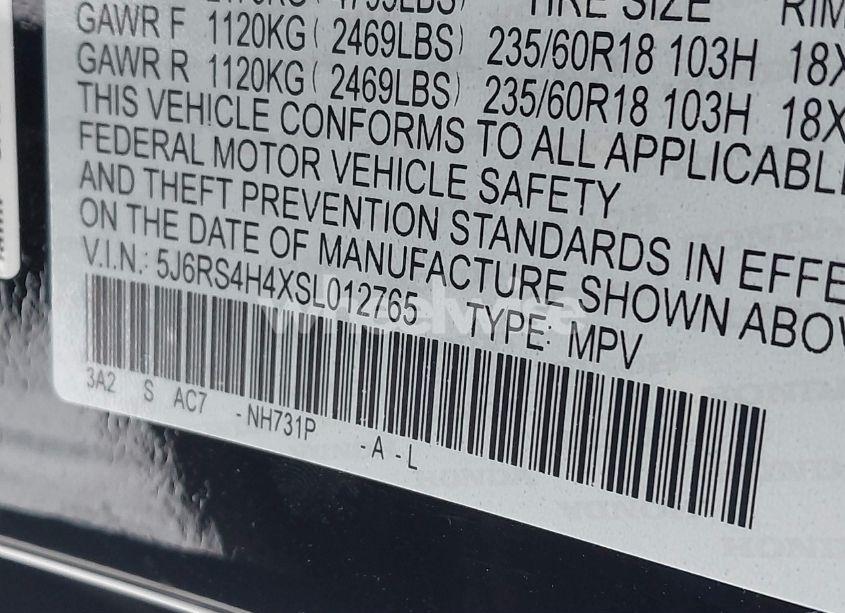 Photo 9 of 2025 Honda Cr-v EX AWD (VIN 5J6RS4H4XSL012765)