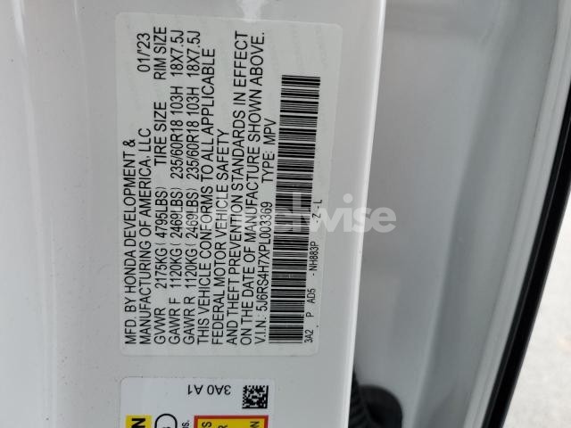 Photo 7 of 2023 HONDA CR-V EXL N/A (VIN 5J6RS4H7XPL003369)