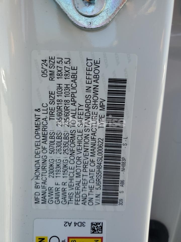 Photo 13 of 2025 HONDA CR-V SPORT-L (VIN 5J6RS5H84SL000622)