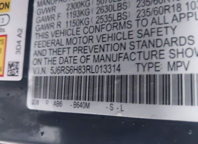 Photo 9 of 2024 Honda Cr-v HYBRID SPORT-L (VIN 5J6RS6H83RL013314)