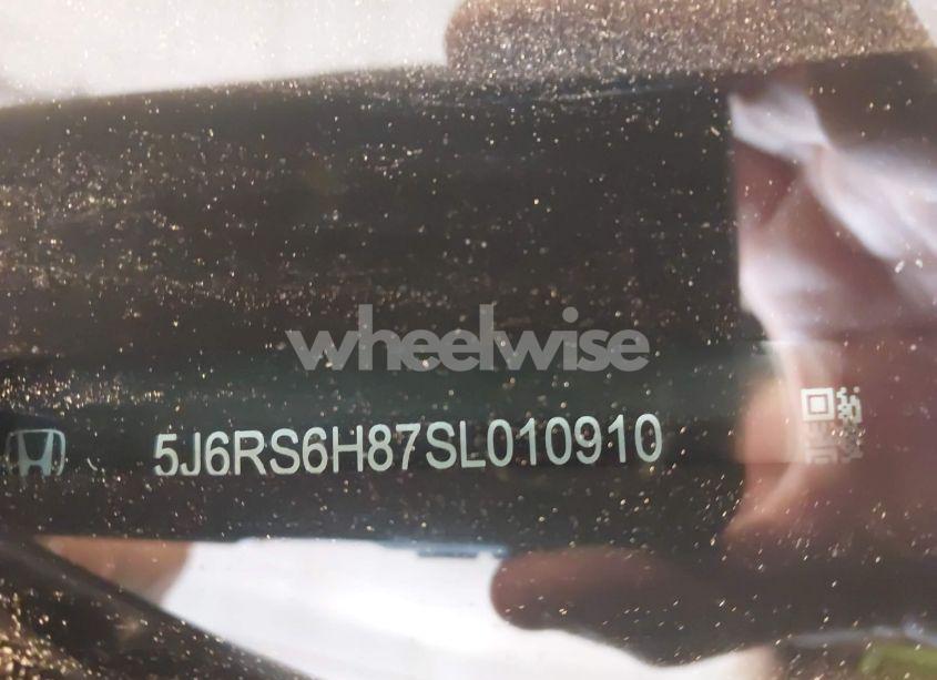 Photo 9 of 2025 Honda Cr-v HYBRID SPORT-L (VIN 5J6RS6H87SL010910)