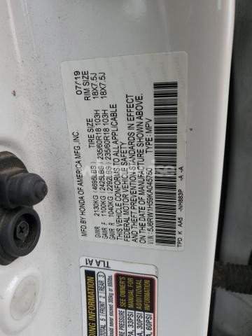 Photo 7 of 2019 HONDA CR-V EX (VIN 5J6RW1H59KA045750)