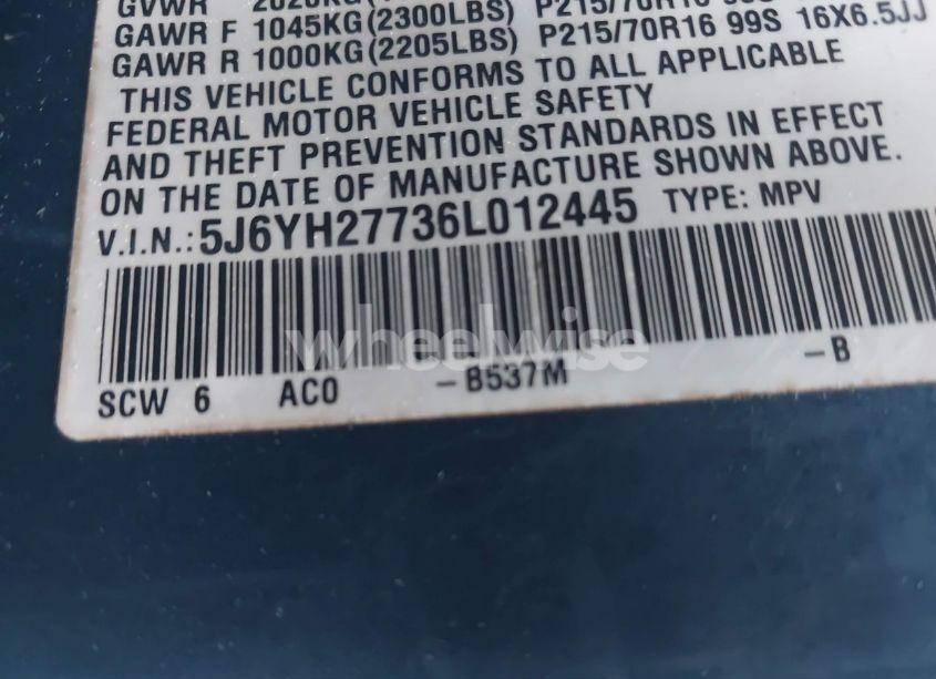 Photo 9 of 2006 Honda Element EX-P (VIN 5J6YH27736L012445)