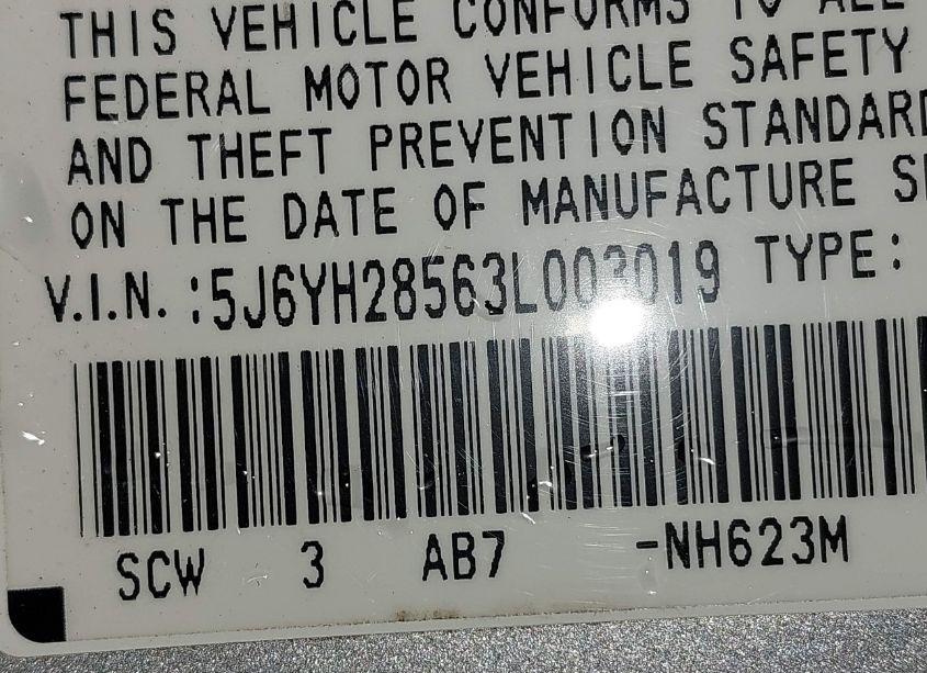 Photo 9 of 2003 Honda Element EX (VIN 5J6YH28563L003019)