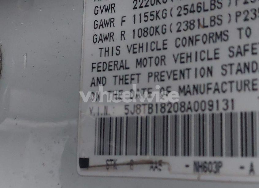 Photo 9 of 2008 Acura Rdx (VIN 5J8TB18208A009131)