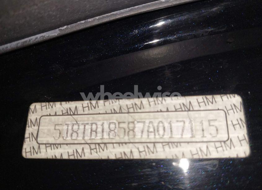 Photo 18 of 2007 Acura Rdx (VIN 5J8TB18587A017115)