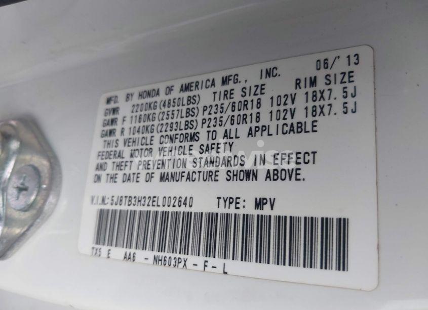 Photo 9 of 2014 Acura Rdx (VIN 5J8TB3H32EL002640)