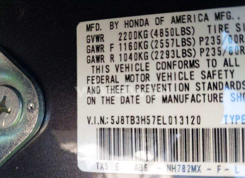 Photo 9 of 2014 Acura Rdx (VIN 5J8TB3H57EL013120)