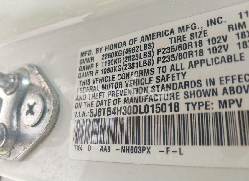 Photo 9 of 2013 Acura Rdx (VIN 5J8TB4H30DL015018)