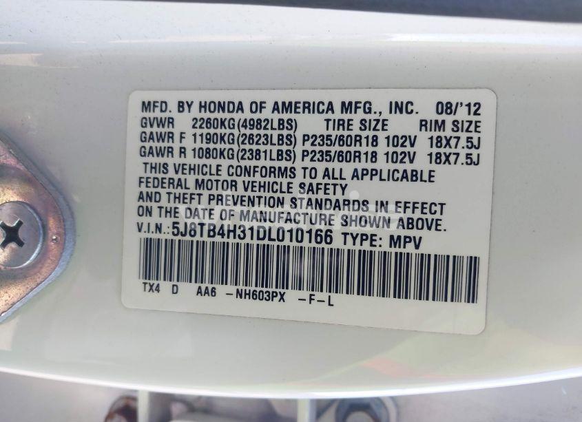 Photo 9 of 2013 Acura Rdx (VIN 5J8TB4H31DL010166)