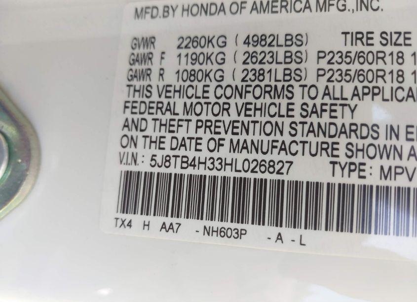 Photo 9 of 2017 Acura Rdx ACURAWATCH PLUS PACKAGE (VIN 5J8TB4H33HL026827)