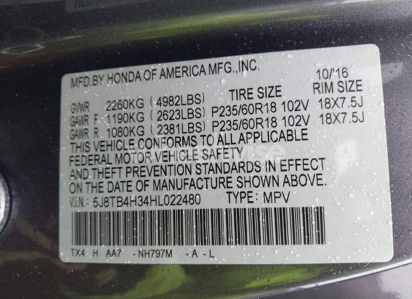 Photo 9 of 2017 Acura Rdx ACURAWATCH PLUS PACKAGE (VIN 5J8TB4H34HL022480)