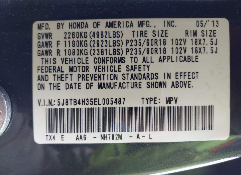 Photo 9 of 2014 Acura Rdx (VIN 5J8TB4H35EL005487)