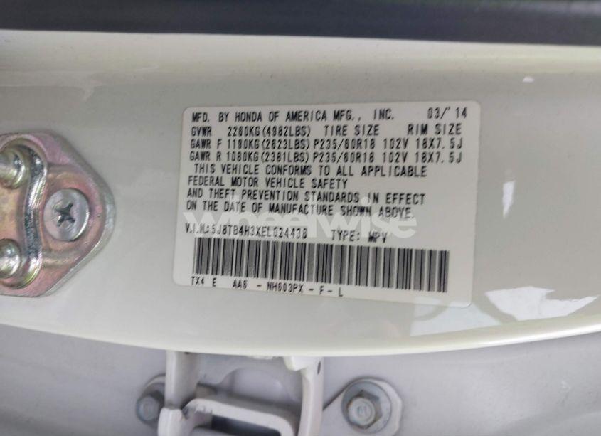 Photo 9 of 2014 Acura Rdx (VIN 5J8TB4H3XEL024438)