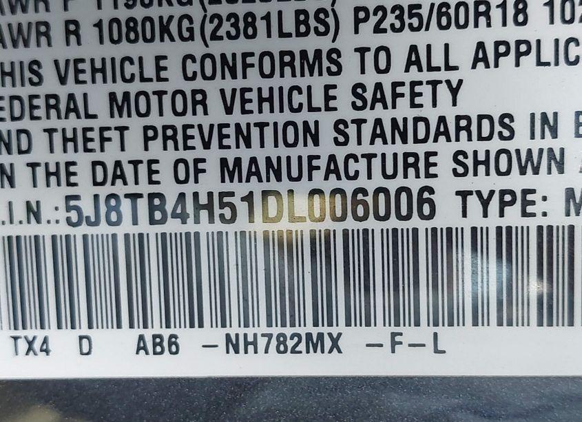 Photo 9 of 2013 Acura Rdx (VIN 5J8TB4H51DL006006)