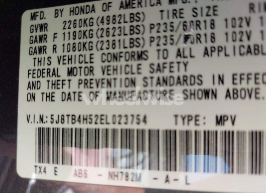 Photo 9 of 2014 Acura Rdx (VIN 5J8TB4H52EL023754)