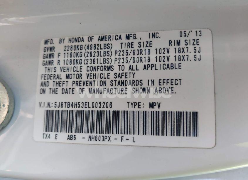 Photo 9 of 2014 Acura Rdx (VIN 5J8TB4H53EL003206)