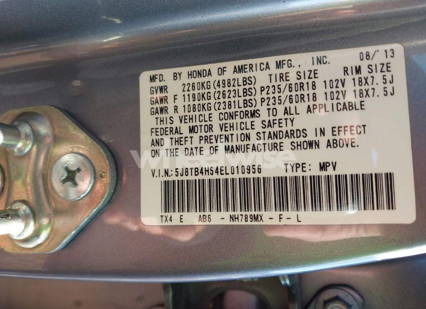 Photo 9 of 2014 Acura Rdx (VIN 5J8TB4H54EL010956)