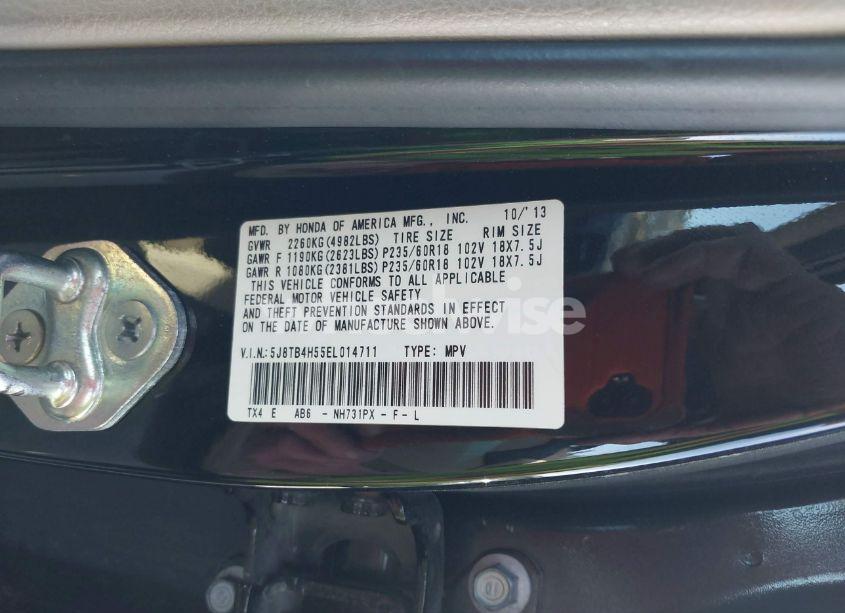 Photo 9 of 2014 Acura Rdx (VIN 5J8TB4H55EL014711)