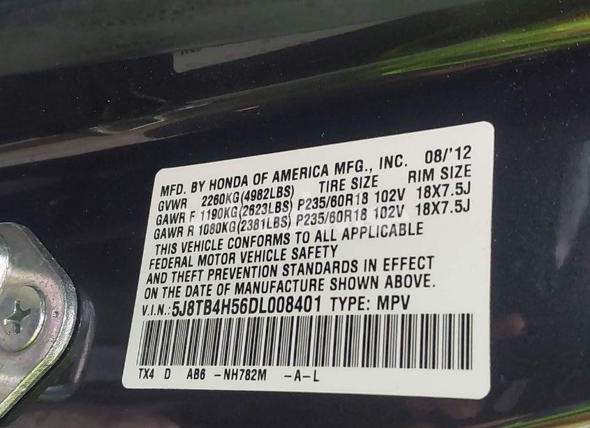 Photo 9 of 2013 Acura Rdx (VIN 5J8TB4H56DL008401)