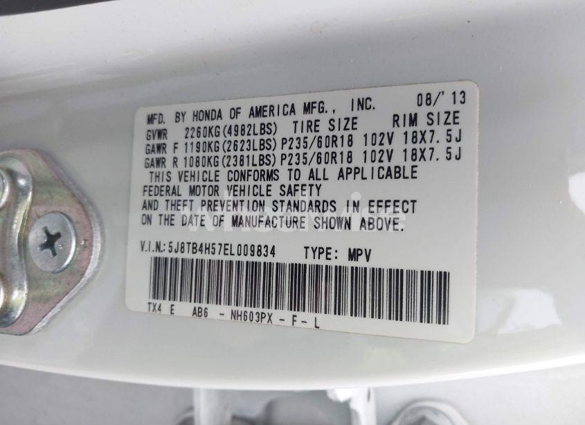 Photo 9 of 2014 Acura Rdx (VIN 5J8TB4H57EL009834)