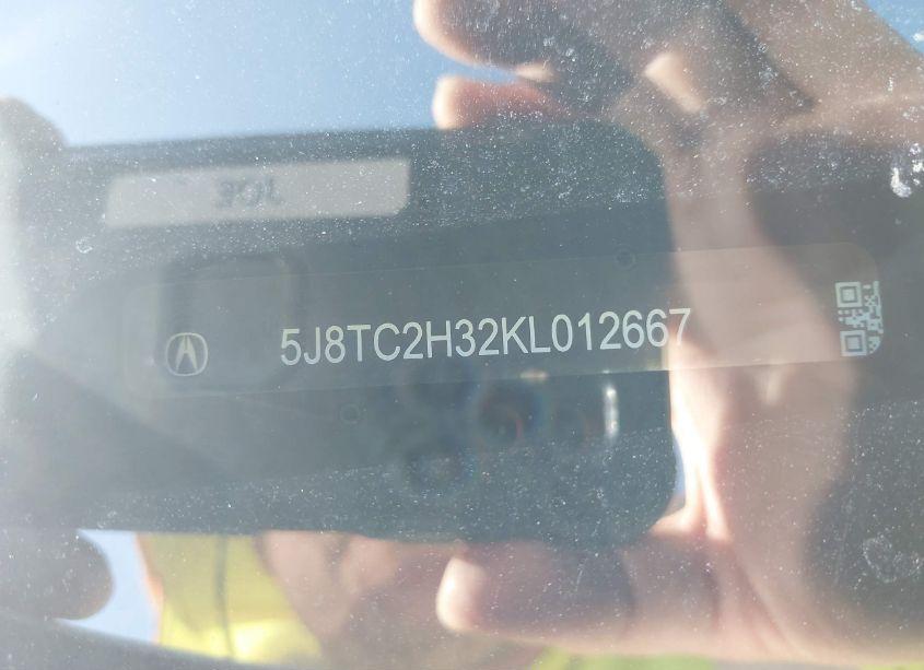 Photo 9 of 2019 Acura Rdx STANDARD (VIN 5J8TC2H32KL012667)