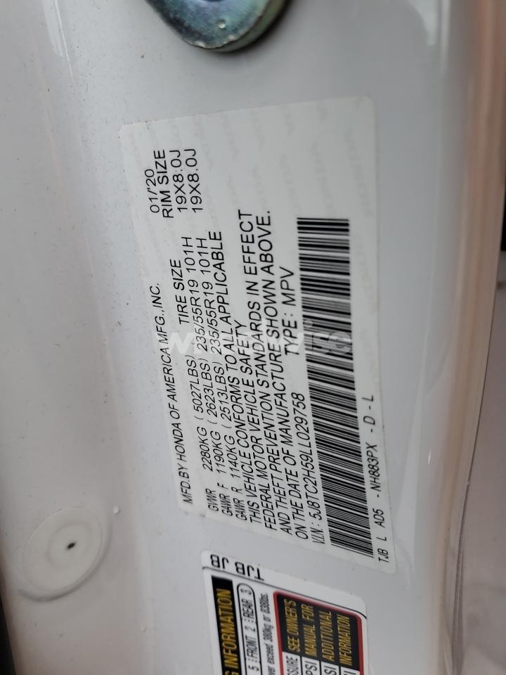 Photo 13 of 2020 ACURA RDX TECHNOLOGY (VIN 5J8TC2H59LL029758)