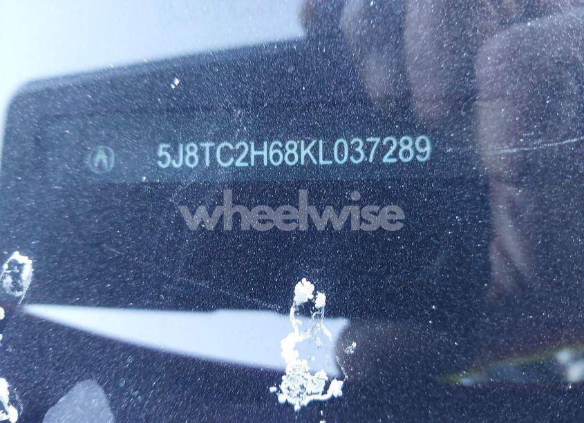 Photo 9 of 2019 Acura Rdx A-SPEC PACKAGE (VIN 5J8TC2H68KL037289)