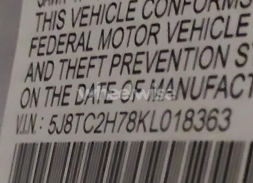 Photo 9 of 2019 Acura Rdx ADVANCE PACKAGE (VIN 5J8TC2H78KL018363)