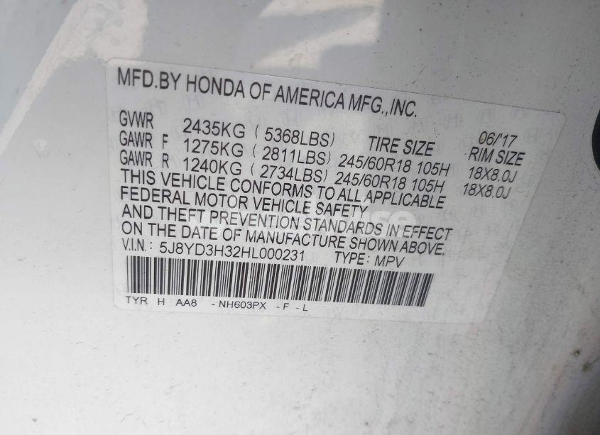 Photo 9 of 2017 Acura Mdx (VIN 5J8YD3H32HL000231)