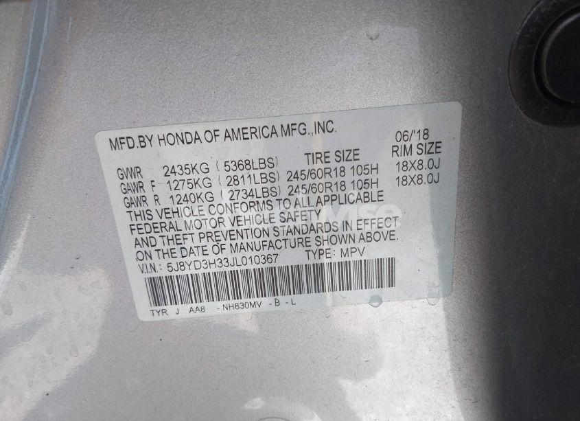 Photo 9 of 2018 Acura Mdx (VIN 5J8YD3H33JL010367)
