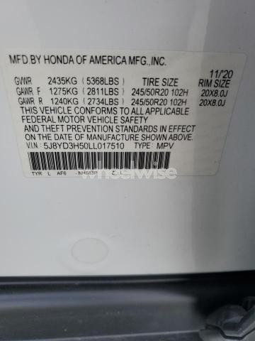 Photo 8 of 2020 ACURA MDX TECHNOLOGY N/A (VIN 5J8YD3H50LL017510)