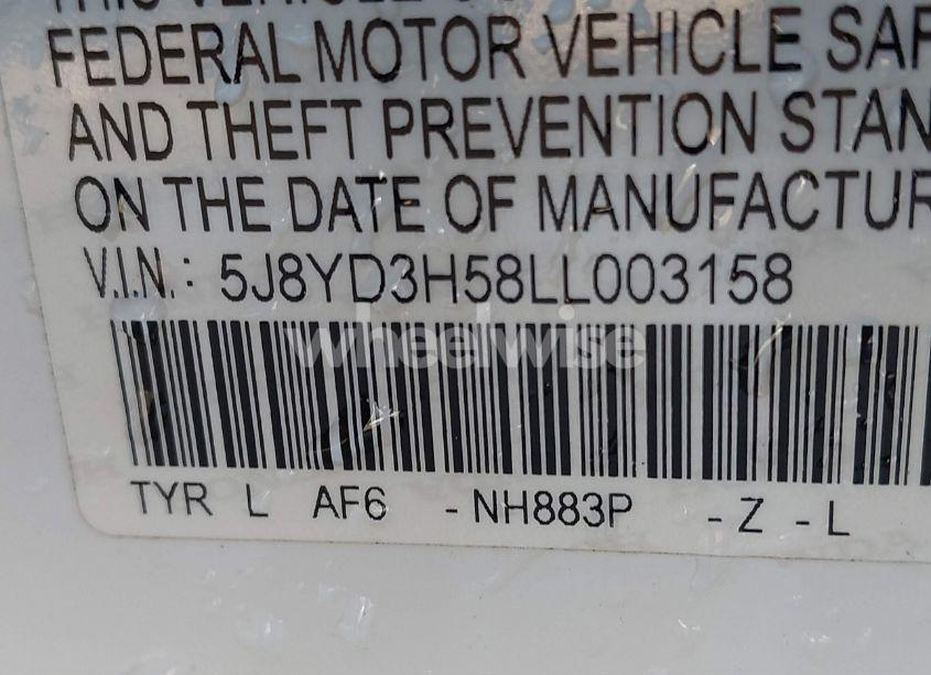 Photo 9 of 2020 Acura Mdx TECHNOLOGY PACKAGE (VIN 5J8YD3H58LL003158)