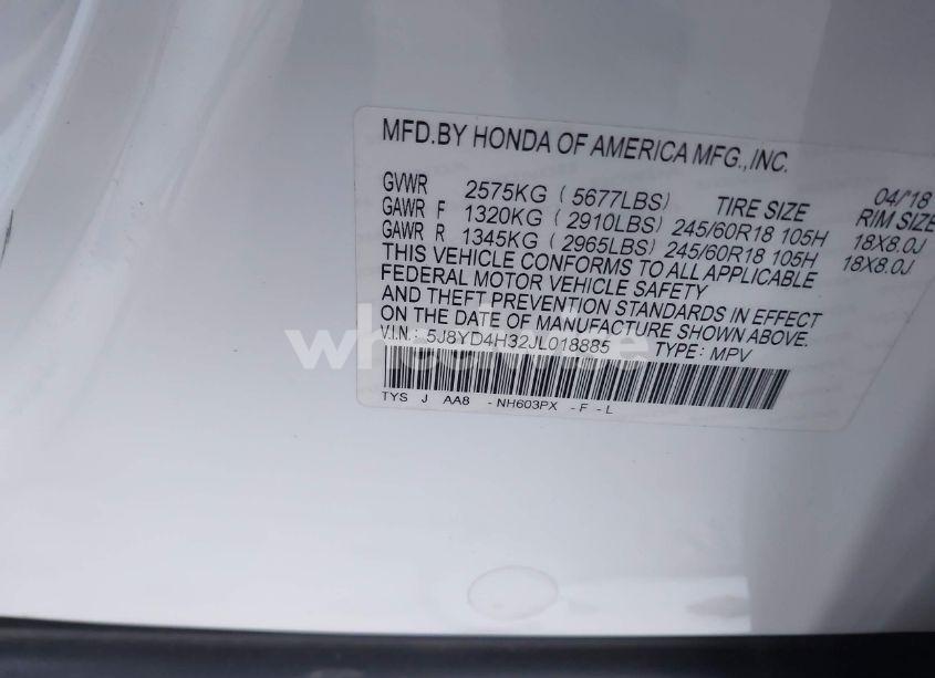 Photo 9 of 2018 Acura Mdx (VIN 5J8YD4H32JL018885)