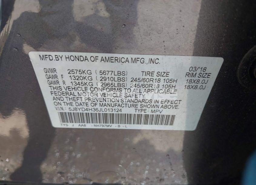 Photo 9 of 2018 Acura Mdx (VIN 5J8YD4H36JL013124)
