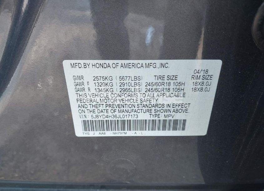 Photo 9 of 2018 Acura Mdx (VIN 5J8YD4H36JL017173)
