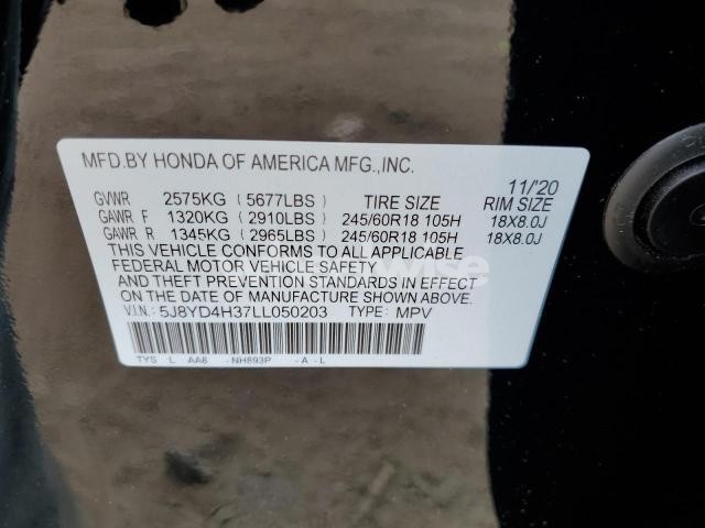 Photo 13 of 2020 ACURA MDX (VIN 5J8YD4H37LL050203)