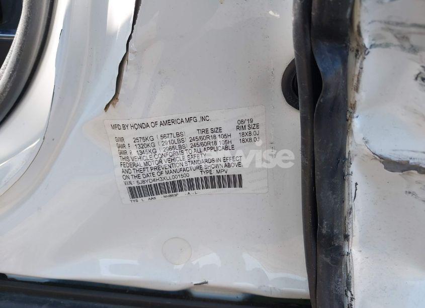 Photo 9 of 2020 Acura Mdx STANDARD (VIN 5J8YD4H3XLL001500)