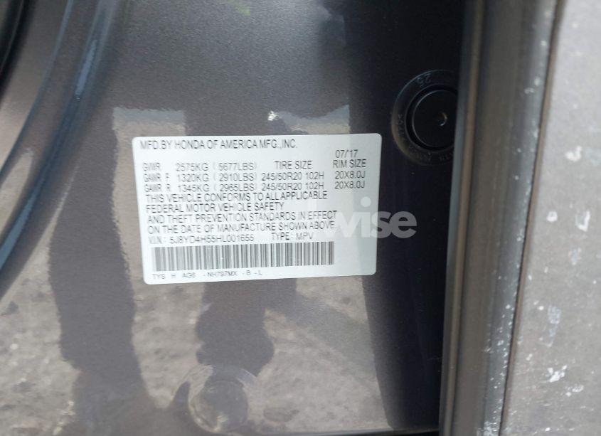 Photo 9 of 2017 Acura Mdx TECHNOLOGY PACKAGE (VIN 5J8YD4H55HL001655)