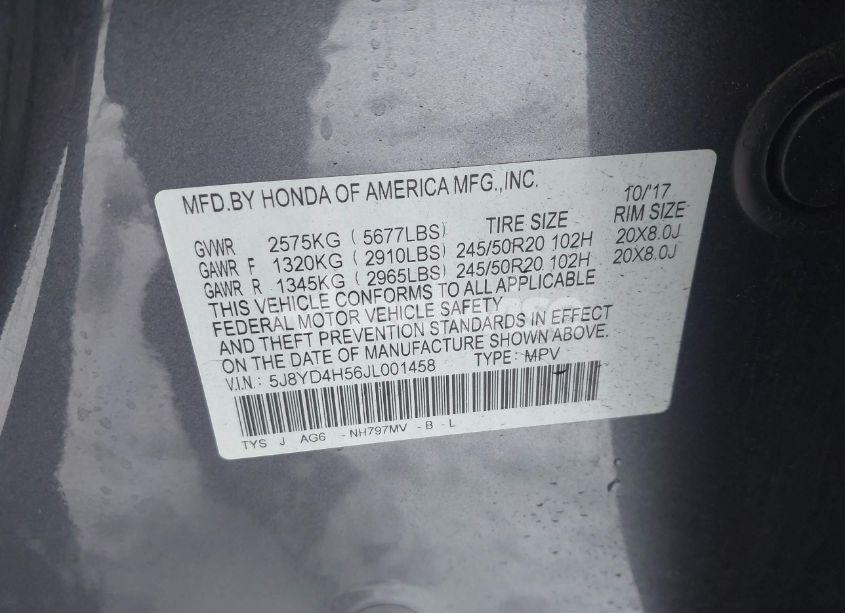 Photo 9 of 2018 Acura Mdx TECHNOLOGY PACKAGE ACURAWATCH PLUS PKG (VIN 5J8YD4H56JL001458)